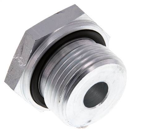 G 1'' x G 1/4'' M/F Zinc plated Steel Reducing Adapter 400 Bar - Hydraulic