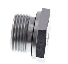 G 1'' x G 1/4'' M/F Zinc plated Steel Reducing Adapter 400 Bar - Hydraulic