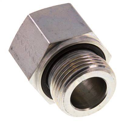G 1'' x G 3/4'' M/F Zinc plated Steel Reducing Adapter 400 Bar - Hydraulic