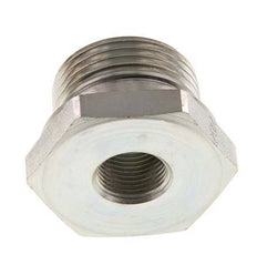 G 1'' x G 3/8'' M/F Zinc plated Steel Reducing Adapter 400 Bar - Hydraulic