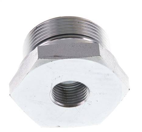 G 1 1/2'' x G 1/2'' M/F Zinc plated Steel Reducing Adapter 315 Bar - Hydraulic