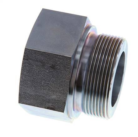 G 2'' x G 1 1/2'' M/F Zinc plated Steel Reducing Adapter 160 Bar - Hydraulic