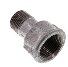 R 1/2'' x Rp 3/4'' M/F Zinc plated Cast iron Reducing Adapter 25 Bar [2 Pieces]