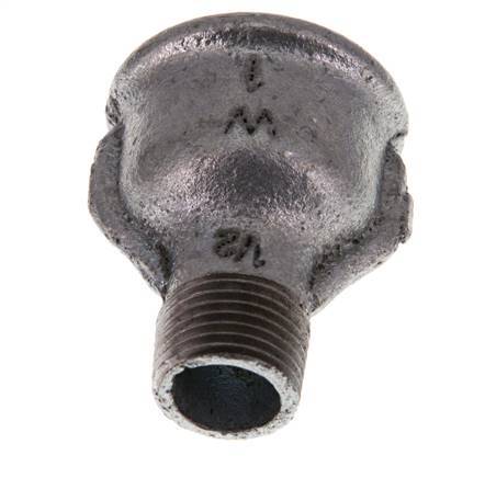 R 1/2'' x Rp 1'' M/F Zinc plated Cast iron Reducing Adapter 25 Bar [2 Pieces]