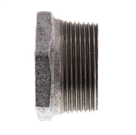 R 1 1/2'' x Rp 3/4'' M/F Zinc plated Cast iron Reducing Ring 25 Bar [2 Pieces]