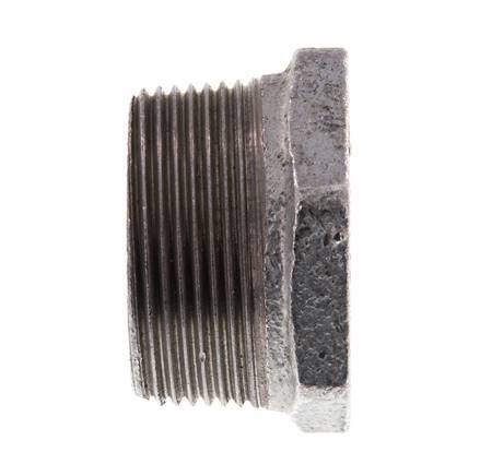 R 1 1/2'' x Rp 3/4'' M/F Zinc plated Cast iron Reducing Ring 25 Bar [2 Pieces]