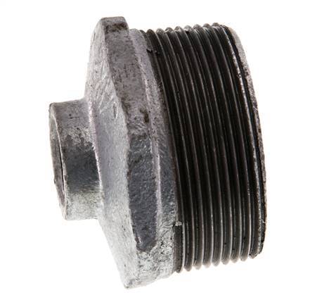 R 2'' x Rp 1/2'' M/F Zinc plated Cast iron Reducing Ring 25 Bar