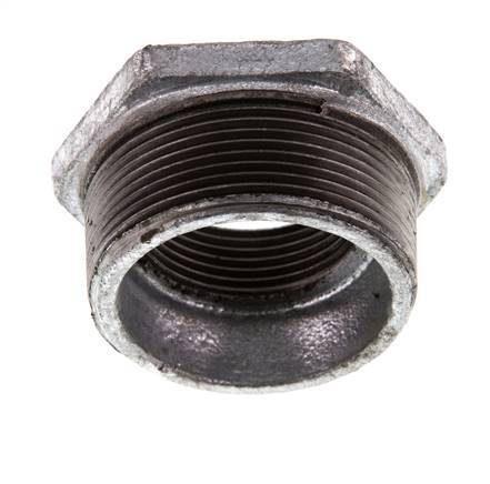 R 2'' x Rp 1 1/4'' M/F Zinc plated Cast iron Reducing Ring 25 Bar