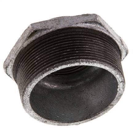 R 2 1/2'' x Rp 1 1/4'' M/F Zinc plated Cast iron Reducing Ring 25 Bar