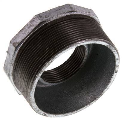R 3'' x Rp 1 1/2'' M/F Zinc plated Cast iron Reducing Ring 25 Bar