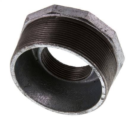 R 3'' x Rp 1 1/2'' M/F Zinc plated Cast iron Reducing Ring 25 Bar