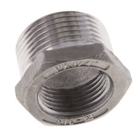 1'' NPT x 3/4'' NPT M/F Stainless steel Reducing Ring 16 Bar