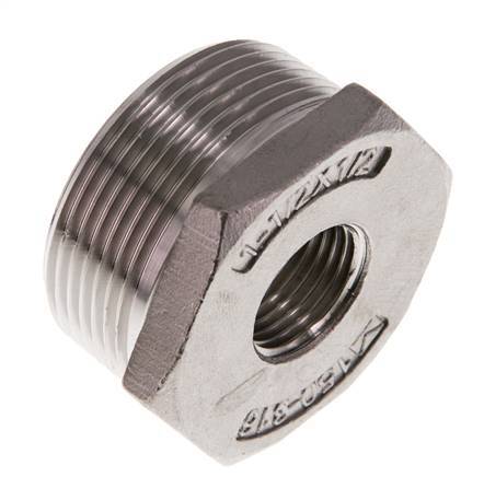 R 1 1/2'' x Rp 1/2'' M/F Stainless steel Reducing Ring 16 Bar