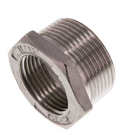 R 1 1/4'' x Rp 1'' M/F Stainless steel Reducing Ring 16 Bar