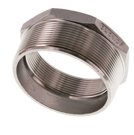 R 3'' x Rp 2 1/2'' M/F Stainless steel Reducing Ring 16 Bar