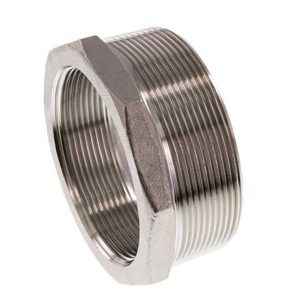 R 3'' x Rp 2 1/2'' M/F Stainless steel Reducing Ring 16 Bar