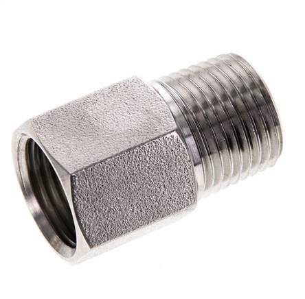 1/2'' NPT x 1/2'' NPT M/F Stainless steel Extension 345 Bar - Hydraulic