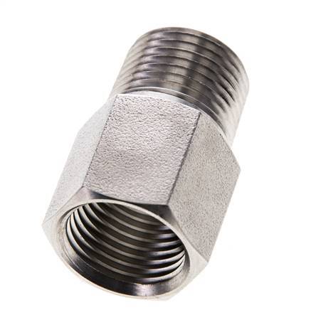 1/2'' NPT x 1/2'' NPT M/F Stainless steel Extension 345 Bar - Hydraulic