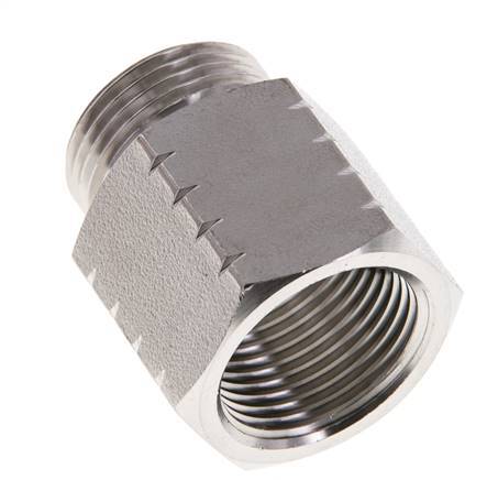 G 3/4'' x 3/4'' NPT M/F Stainless steel Reducing Ring 40 Bar - Hydraulic