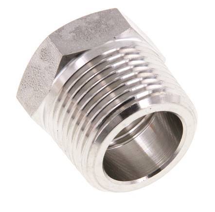 3/4'' NPT x 1/2'' NPT M/F Stainless steel Reducing Ring 170 Bar - Hydraulic