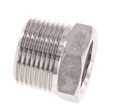 3/4'' NPT x 1/2'' NPT M/F Stainless steel Reducing Ring 170 Bar - Hydraulic