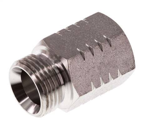 G 3/8'' x 3/8'' NPT M/F Stainless steel Reducing Ring 40 Bar - Hydraulic