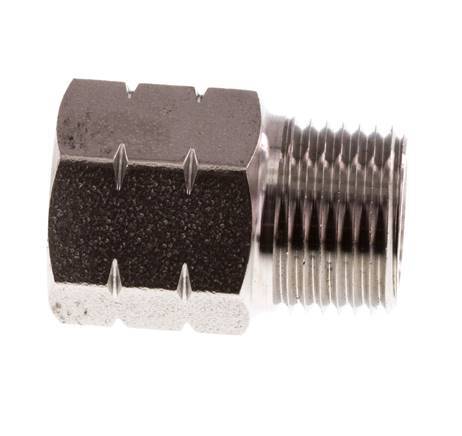 3/8'' NPT x G 3/8'' M/F Stainless steel Reducing Ring 40 Bar - Hydraulic