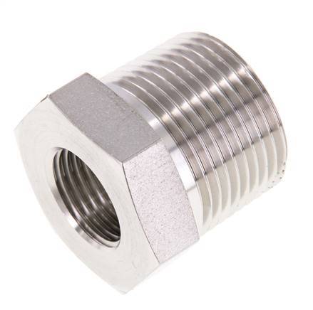 1'' NPT x 1/2'' NPT M/F Stainless steel Reducing Ring 140 Bar - Hydraulic