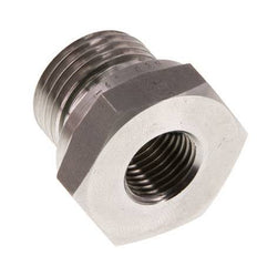 G 1/2'' x G 1/4'' M/F Stainless steel Reducing Adapter 630 Bar - Hydraulic
