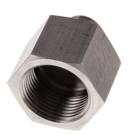 G 1/2'' x G 1'' M/F Stainless steel Reducing Adapter 400 Bar - Hydraulic