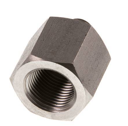 G 1/8'' x G 3/8'' M/F Stainless steel Reducing Adapter 630 Bar - Hydraulic