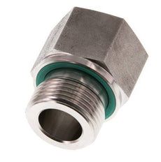 G 3/4'' x G 1/2'' M/F Stainless steel Reducing Adapter 400 Bar - Hydraulic