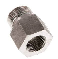 G 3/4'' x G 1/2'' M/F Stainless steel Reducing Adapter 400 Bar - Hydraulic