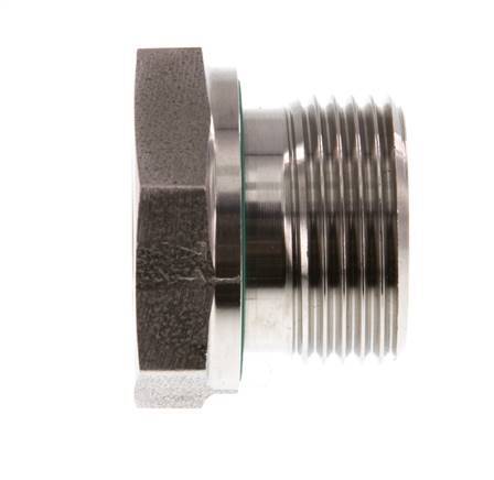 G 3/4'' x G 3/8'' M/F Stainless steel Reducing Adapter 400 Bar - Hydraulic