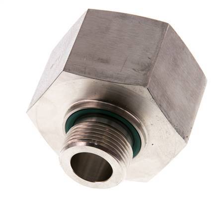 G 3/4'' x G 1 1/4'' M/F Stainless steel Reducing Adapter 400 Bar - Hydraulic