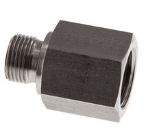 G 3/8'' x G 1/2'' M/F Stainless steel Reducing Adapter 630 Bar - Hydraulic