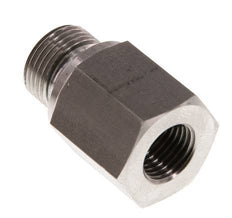 G 3/8'' x G 1/4'' M/F Stainless steel Reducing Adapter 630 Bar - Hydraulic
