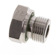G 3/8'' x G 1/8'' M/F Stainless steel Reducing Adapter 630 Bar - Hydraulic