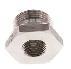 G 1'' x G 1/2'' M/F Stainless steel Reducing Adapter 400 Bar - Hydraulic