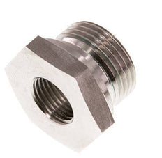 G 1'' x G 1/2'' M/F Stainless steel Reducing Adapter 400 Bar - Hydraulic