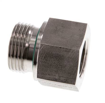 G 1'' x G 3/4'' M/F Stainless steel Reducing Adapter 400 Bar - Hydraulic