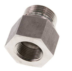 G 1'' x G 3/4'' M/F Stainless steel Reducing Adapter 400 Bar - Hydraulic