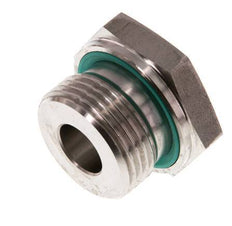 G 1'' x G 3/8'' M/F Stainless steel Reducing Adapter 400 Bar - Hydraulic