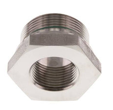 G 1 1/2'' x G 1'' M/F Stainless steel Reducing Adapter 315 Bar - Hydraulic