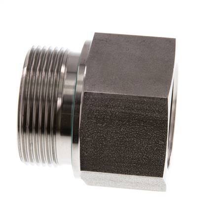 G 1 1/2'' x G 1 1/4'' M/F Stainless steel Reducing Adapter 315 Bar - Hydraulic