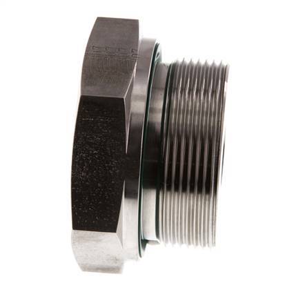 G 2'' x G 1/2'' M/F Stainless steel Reducing Adapter 250 Bar - Hydraulic