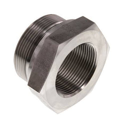 G 2'' x G 1 1/2'' M/F Stainless steel Reducing Adapter 250 Bar - Hydraulic