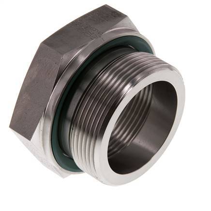 G 2'' x G 1 1/2'' M/F Stainless steel Reducing Adapter 250 Bar - Hydraulic