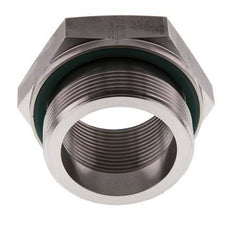 G 2'' x G 1 1/2'' M/F Stainless steel Reducing Adapter 250 Bar - Hydraulic