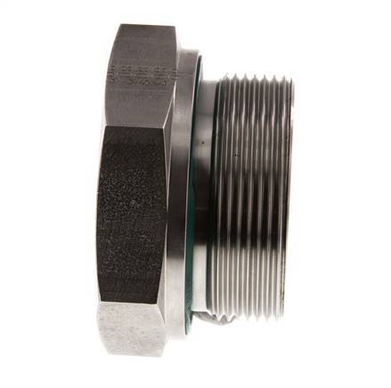 G 2'' x G 1 1/4'' M/F Stainless steel Reducing Adapter 250 Bar - Hydraulic